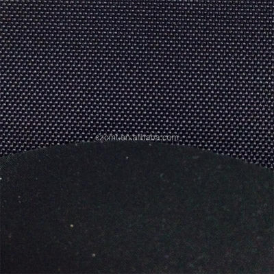 Tejido de PVC recubrido de nylon 100% negro 210D para el material de fabricación de bolsas