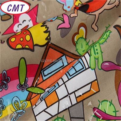 Impresión de dibujos animados 100% poliéster