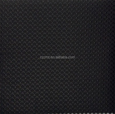 Retardante de llama de peso medio 100% de poliéster diamante negro tela de jacquard 420D Oxford