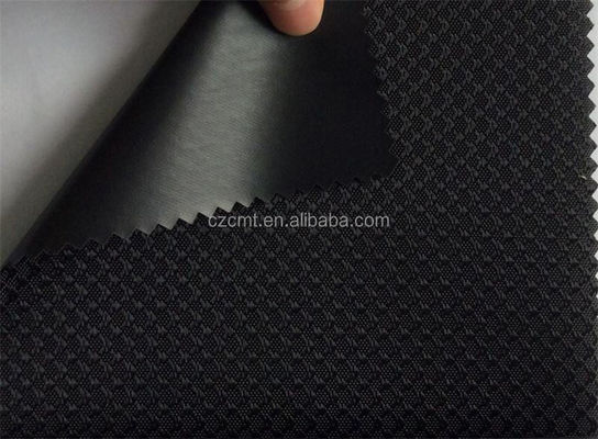 Retardante de llama de peso medio 100% de poliéster diamante negro tela de jacquard 420D Oxford
