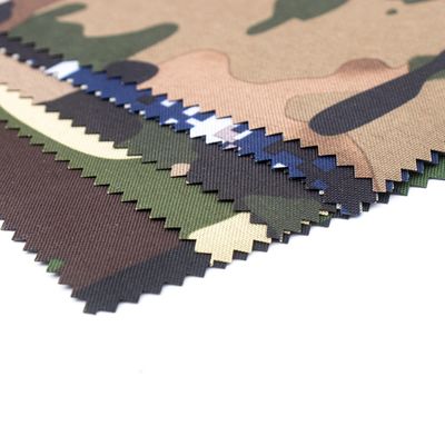 Colores personalizados Tejido camuflado Ripstop Camuflaje Poliéster Algodón Impreso Tejido de Nylon