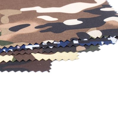 Colores personalizados Tejido camuflado Ripstop Camuflaje Poliéster Algodón Impreso Tejido de Nylon