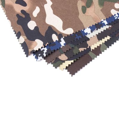 Colores personalizados Tejido camuflado Ripstop Camuflaje Poliéster Algodón Impreso Tejido de Nylon