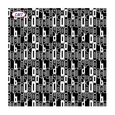 Tejido de poliéster Oxford impresa en blanco y negro para exteriores