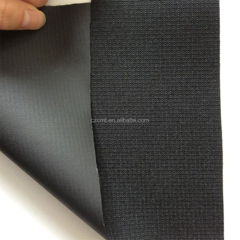 Estilo sencillo 58/60 &quot;DTY 100% de poliéster de tela de Oxford Negro Ripstop 600D revestido de PVC