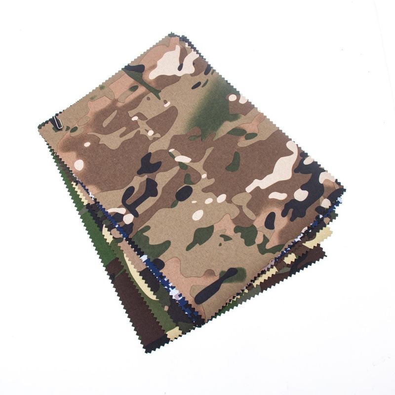 Colores personalizados Tejido camuflado Ripstop Camuflaje Poliéster Algodón Impreso Tejido de Nylon
